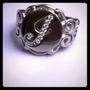 Stainless steel initial “J” ring